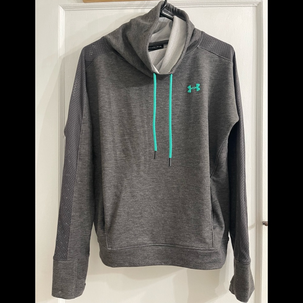 Under Armour Featherweight Fleece Funnel Neck Sweatshirt, 1305498-012, Women’s M
